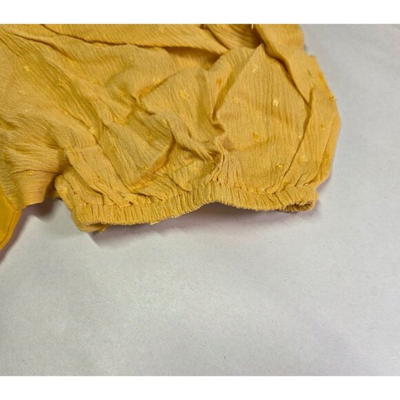 Grace & Emma Top Embroidered Off-Shoulder Puff Sleeves Tie Womens Size M New Tag - Picture 5 of 12